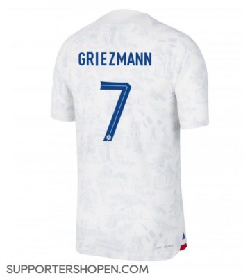 Frankrike Antoine Griezmann #7 Borta Matchtröja VM 2022 Kortärmad